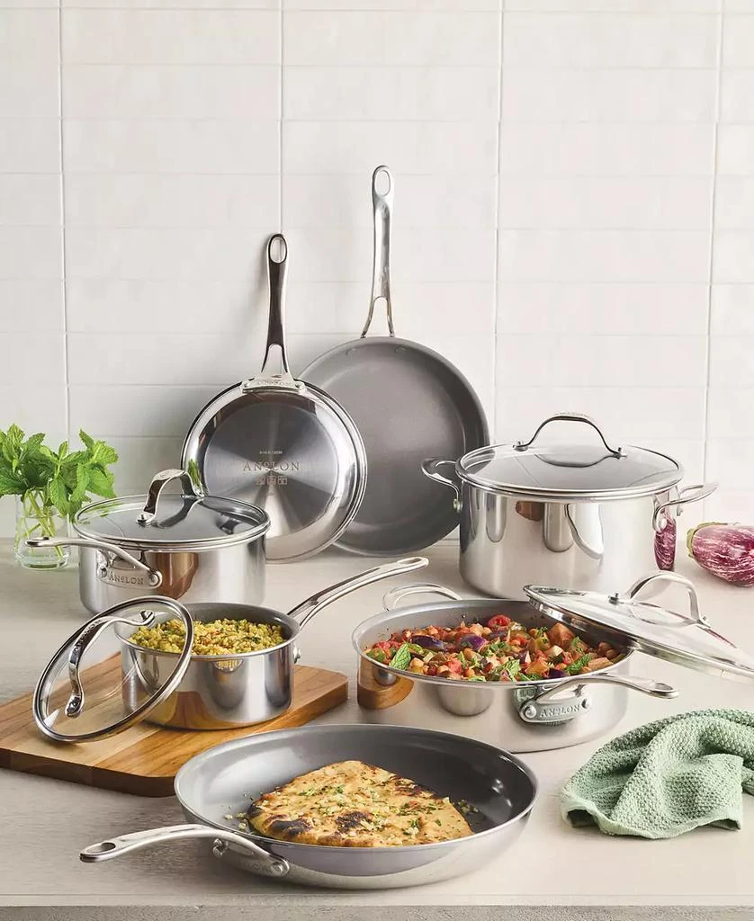 Anolon EverLast Ceramic Nonstick 11-Pc. Cookware Set 4