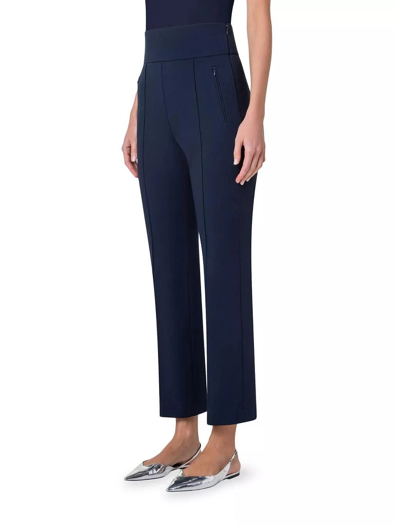 Akris Maxine Jersey Piped Bootcut Pants 3