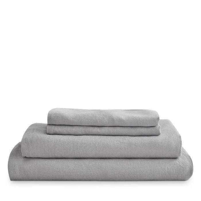 AQUA Linen Sheet Set, Queen - Exclusive 1
