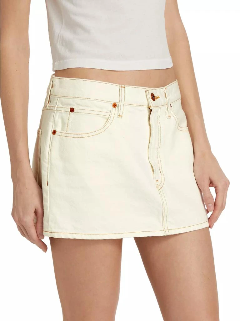 SLVRLAKE Cotton Twill Five-Pocket Miniskirt 4