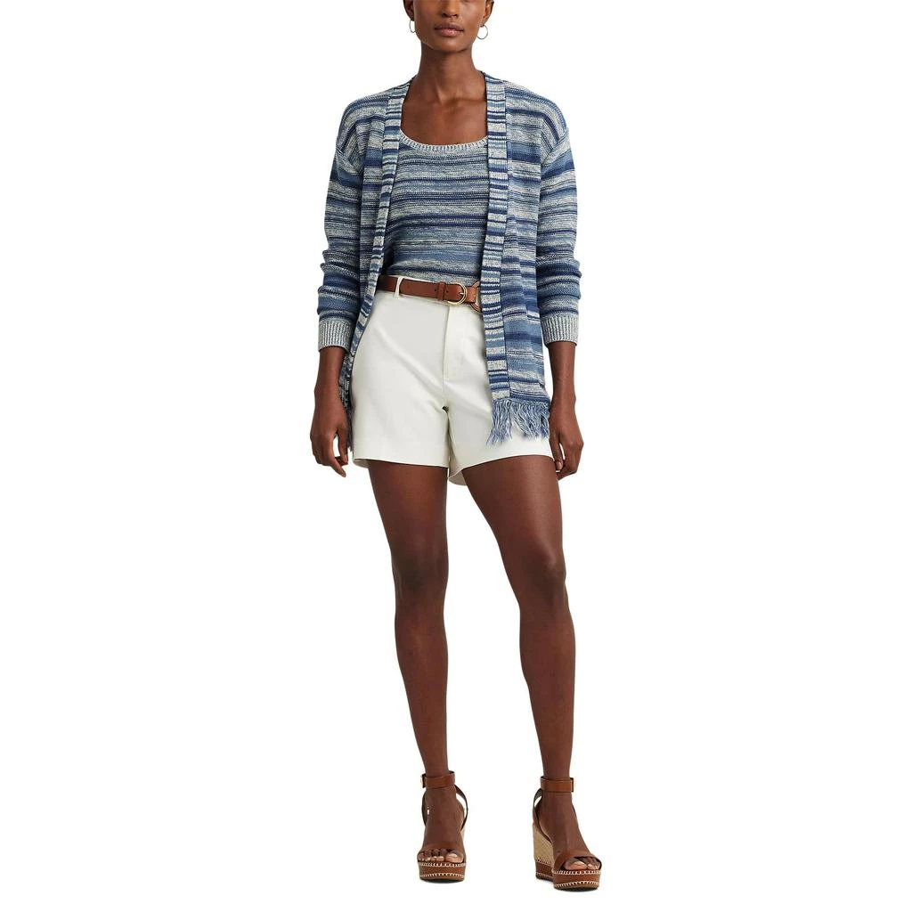 Ralph Lauren Striped Linen-Cotton Sweater Tank Top 3