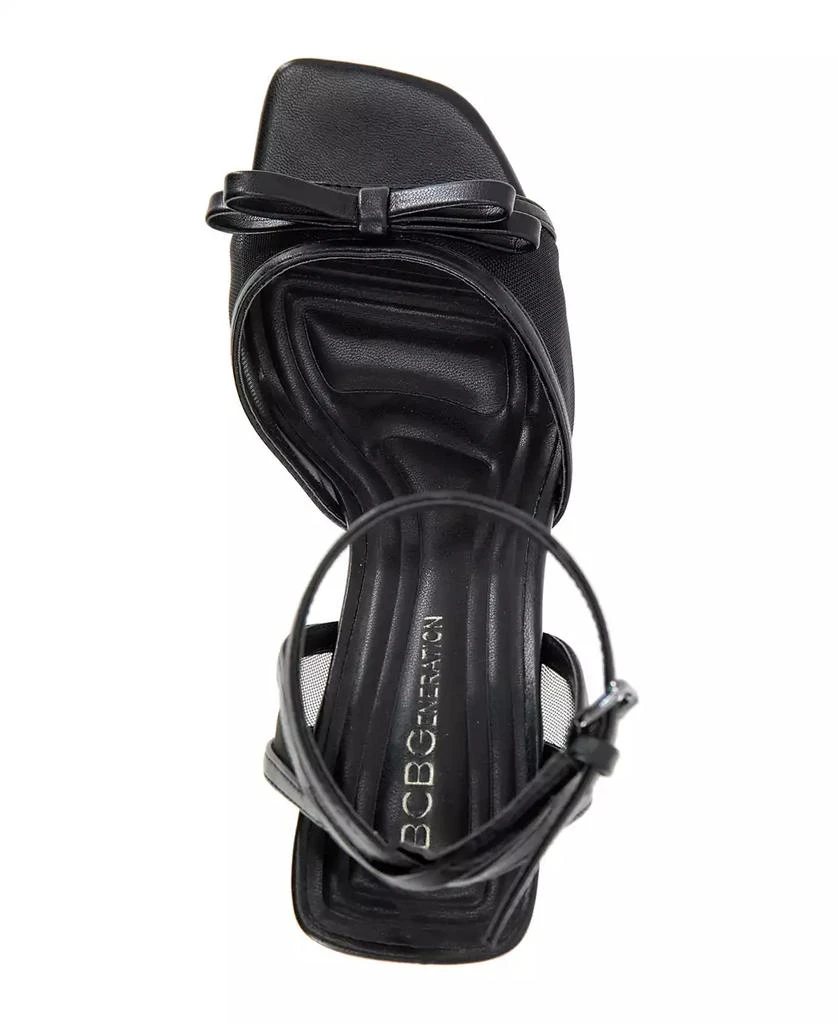 BCBG Women's Rino Two-Piece Buckle Dress Sandals 4