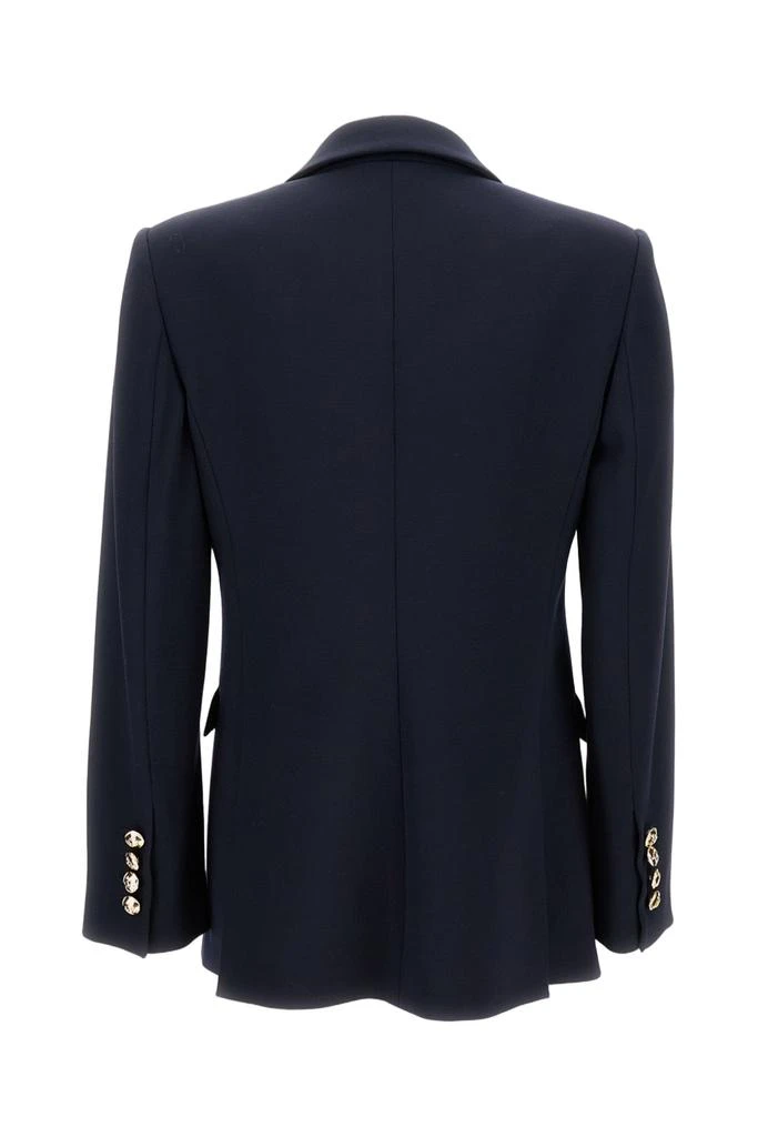 AFTERCOAT Double-Breasted Wool Blazer with Gold Buttons 2