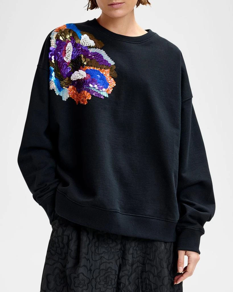 Essentiel Ivening Floral Embellished Sweatshirt 4