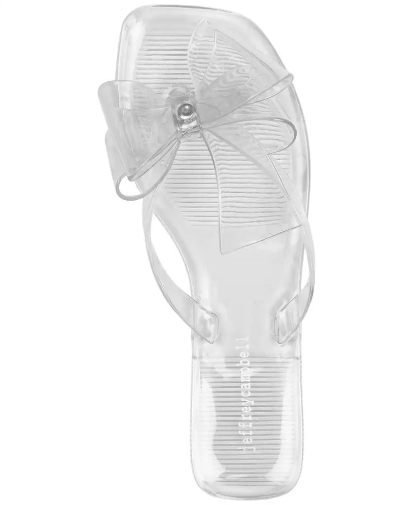 Jeffrey Campbell Sugary Jelly Bow Flip Flop Sandals 4