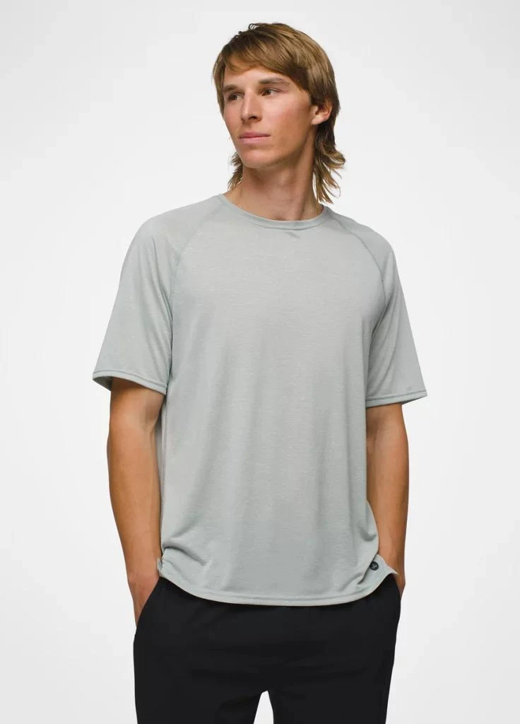 Prana Mens prAna Natural Flow Short Sleeve Crew - Lunar 1