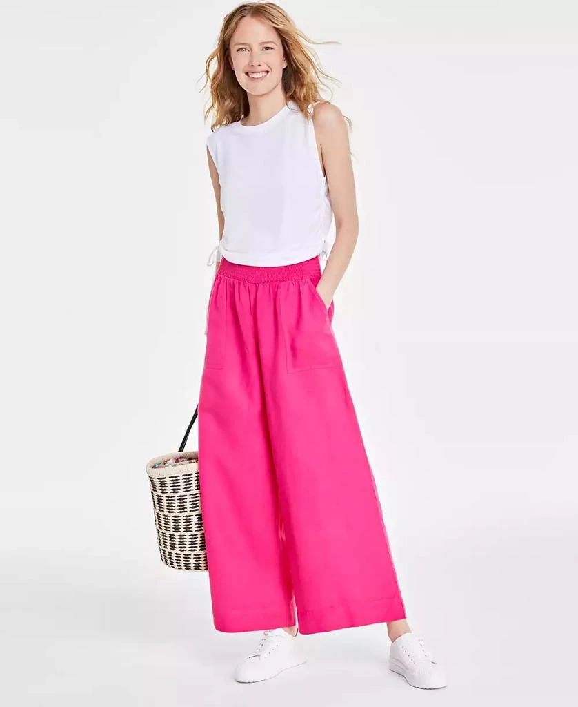 On 34th Women's Linen-Blend High-Rise Wide-Leg Pants, Created for Macy's 1