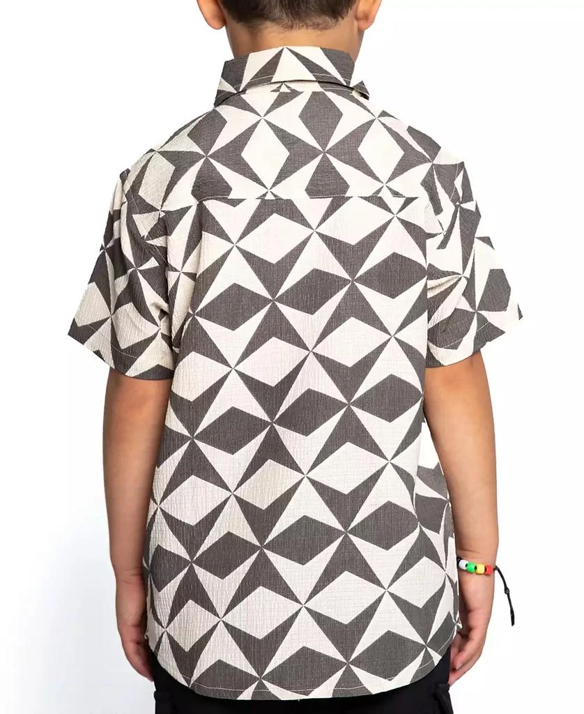 Sovereign Code Big Boys Carlton Textured Short Sleeve Button-Up Shirt 3