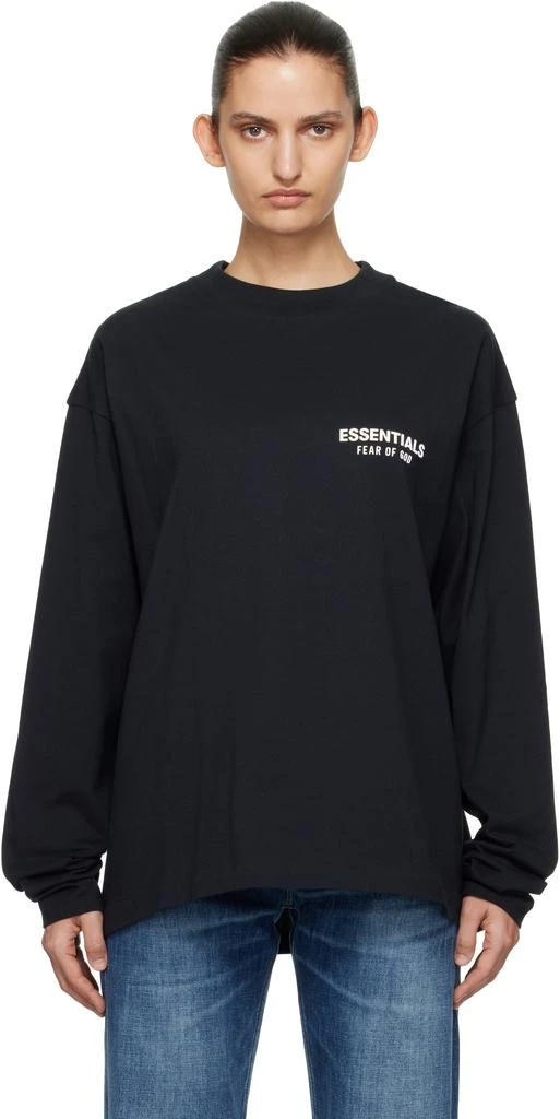 Essentials Black Classic Long Sleeve T-shirt