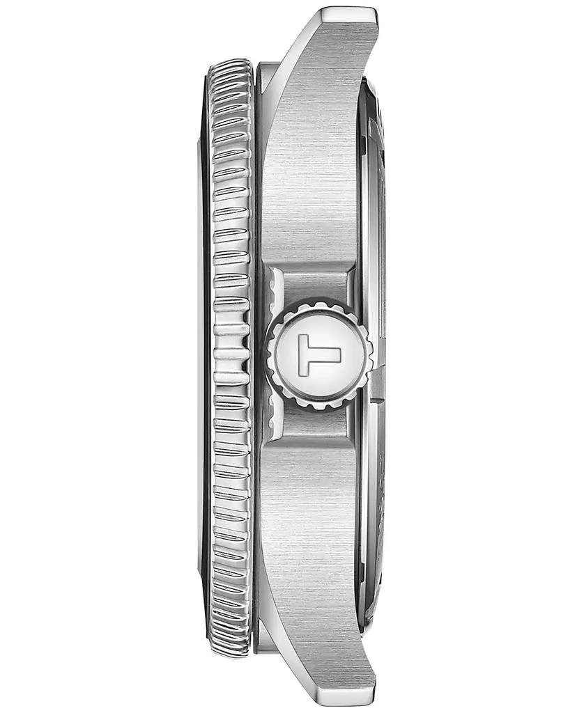 Tissot Men's Swiss Seastar 1000 GMT Black Rubber Strap Watch 40mm 2