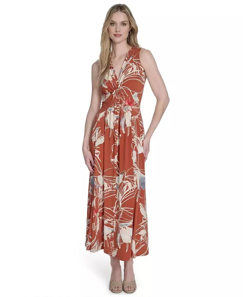 Calvin Klein Women's Sleeveless V-Neck A-Line Dress - Free Shipping -  BeyondStyle