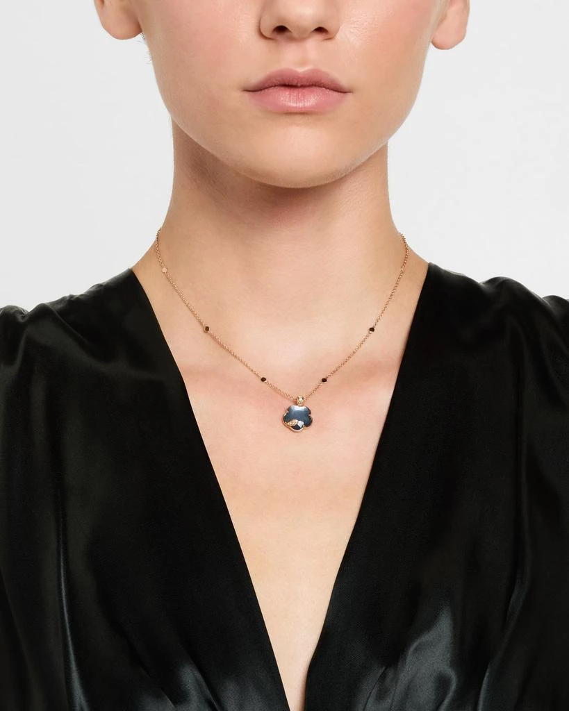 Pasquale Bruni Ton Joli 18K Rose Gold Diamond and Moonstone-Onyx Pendant Necklace 2