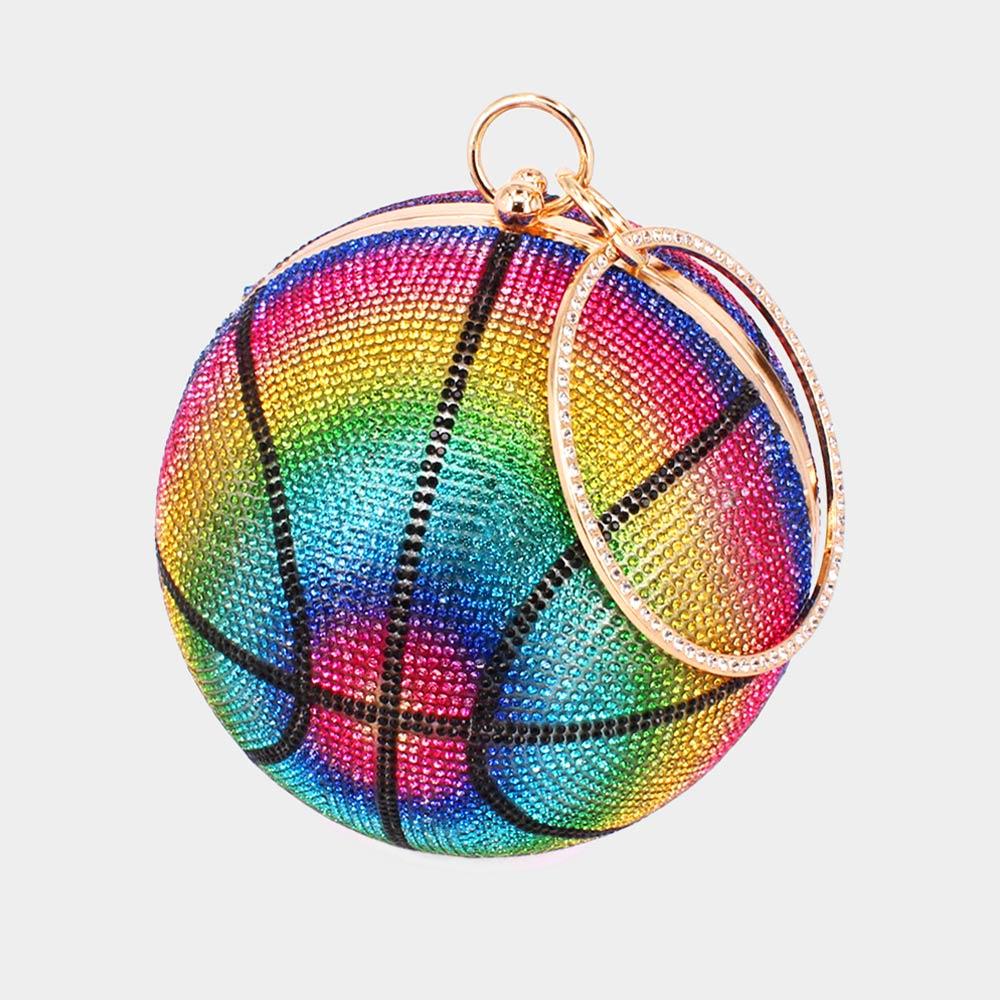 FASHNZFAB Bling Basketball Clutch Bag