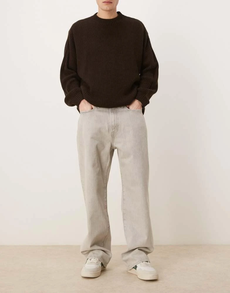 Abercrombie & Fitch Abercrombie & Fitch baggy jean in grey wash 1