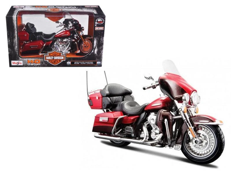 Maisto 2013 Harley Davidson FLHTK Electra Glide Ultra Limited Red Bike 1/12 Diecast Motorcycle Model by 1