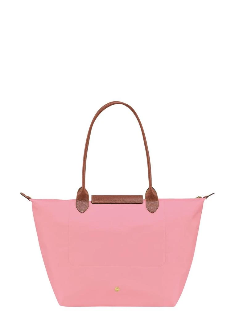 Longchamp le Pliage Original Pink Shoulder Bag With Embossed Logo In Canvas Woman 3