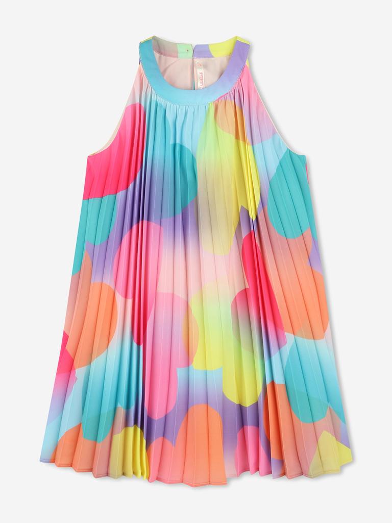 Billieblush Girls Pleated Heart Dress in Multicolour