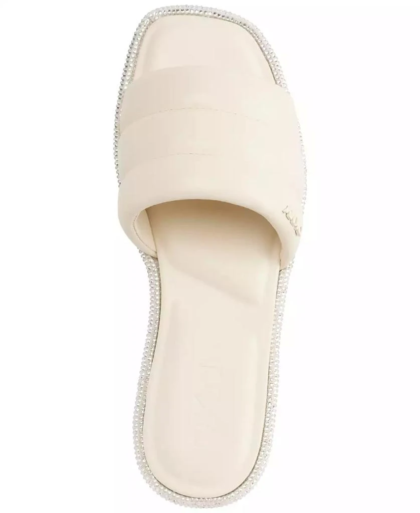 DKNY Bethea Quilted Slip-On Slide Sandals 4