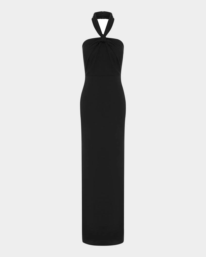 green emerald velvet dress Alex Perry // Twist Front Dakota Dress – VSP Consignment main image 0