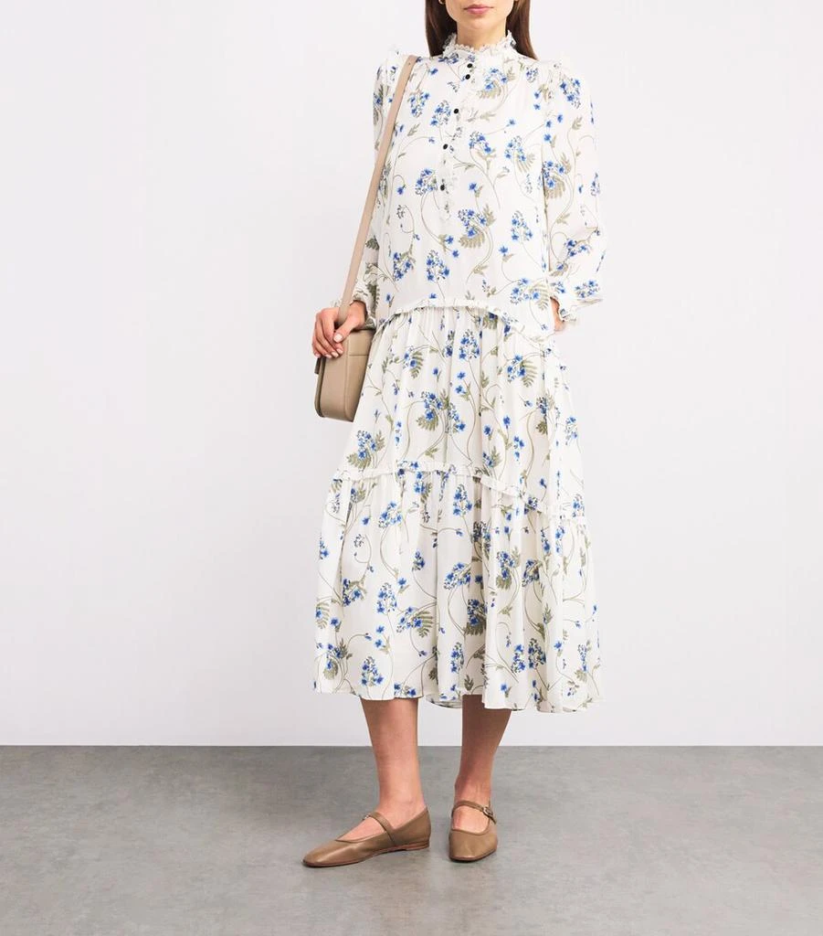 ME+EM Silk Forget-Me-Not Maxi Dress 2