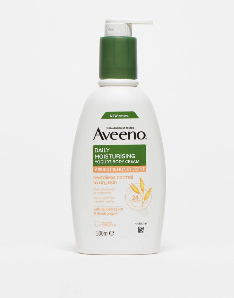 Aveeno Aveeno Daily Moisturising Yogurt Body Cream Apricot & Honey Scent 300ml 1