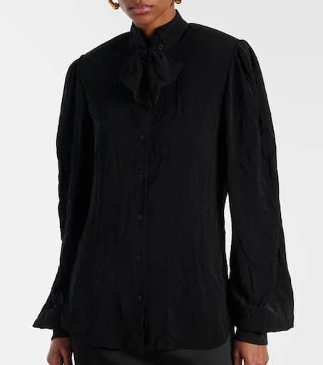 Balenciaga Tie-neck crêpe blouse 6