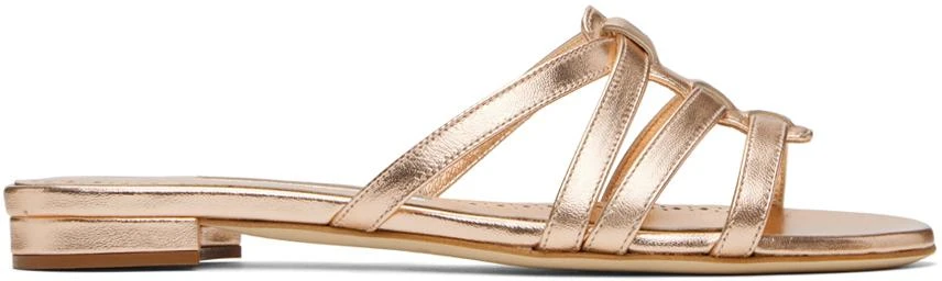 Manolo Blahnik Copper Riran Sandals 1