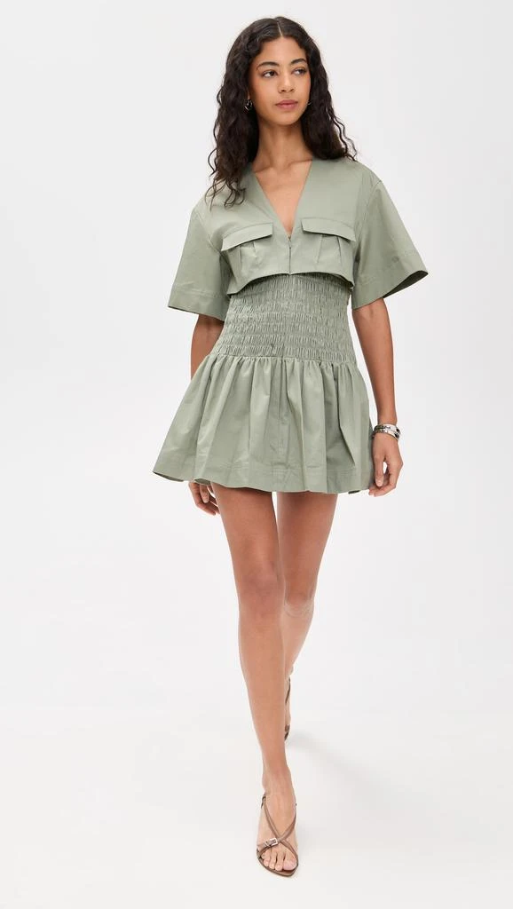 AMUR Genny Smocked Mini Dress 4