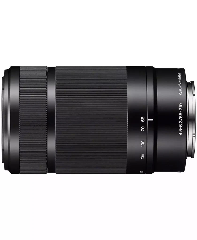 SONY E 55-210mm f/4.5-6.3 OSS Lens for Sony E, Black, Bundle with Hoya 49mm UV+CPL Filter Kit, Cleaning Kit 7