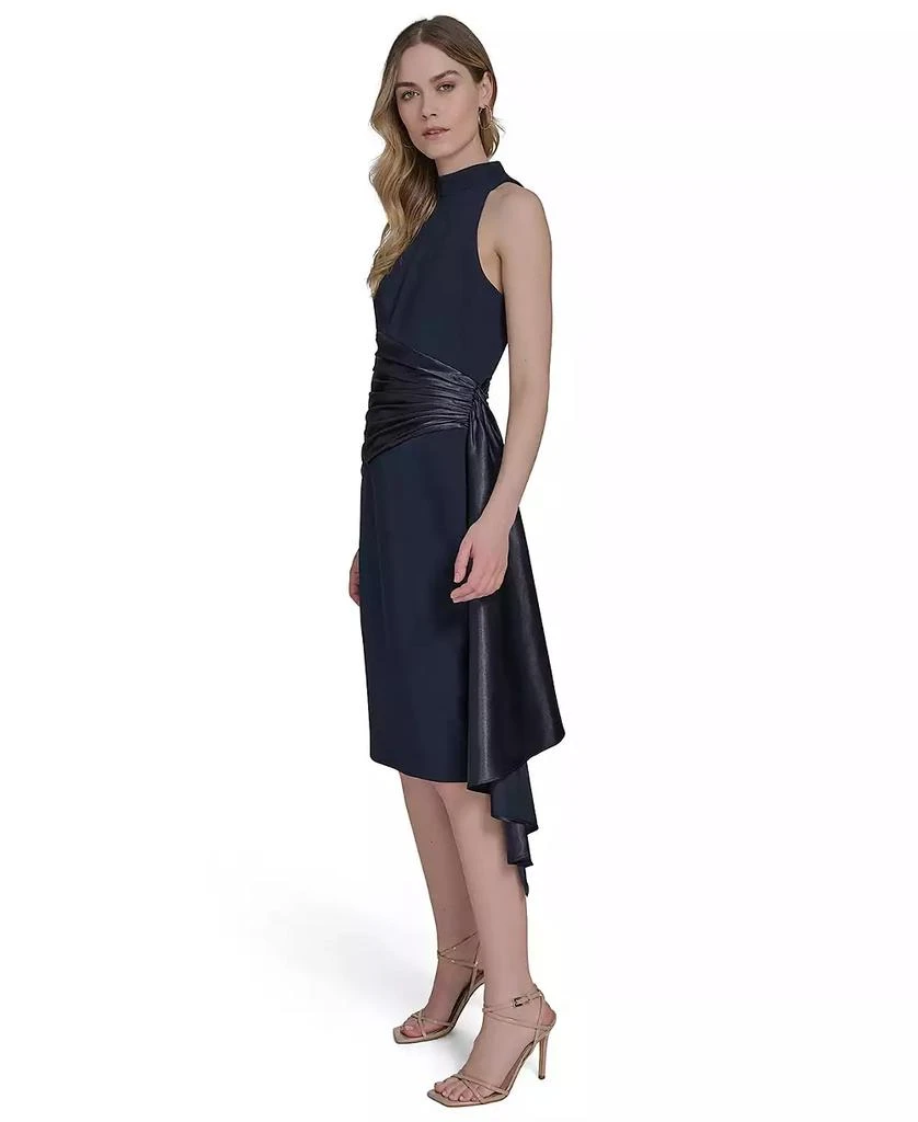 Eliza J Women's Waist-Wrap Scuba Sleeveless Midi Dress 3