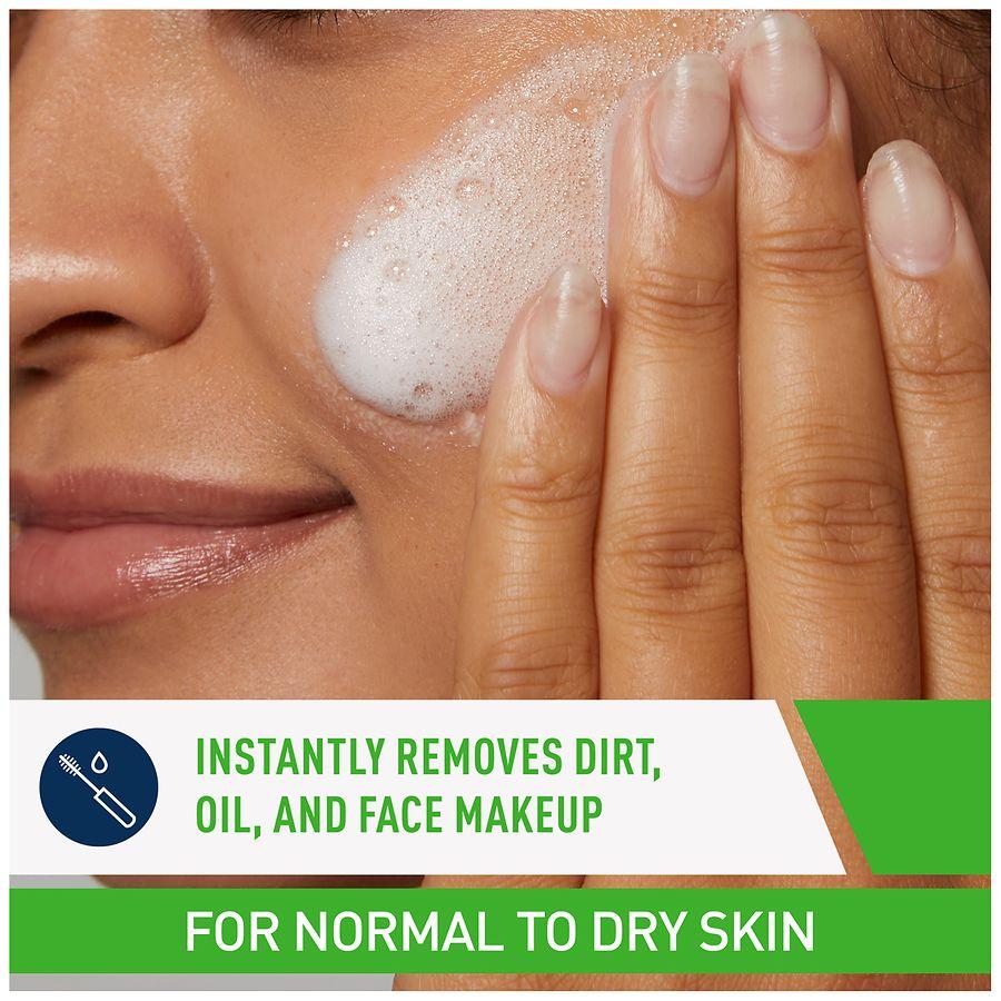 CeraVe Hydrating Cream-to-Foam Face Cleanser, Normal to Dry Skin