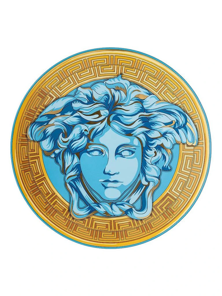 Rosenthal Rosenthal Meets Versace Medusa Amplified Multicolor Porcelain Service Plate