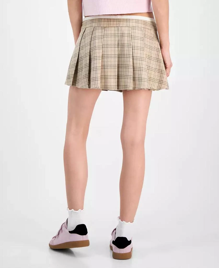 Celebrity Pink Juniors' Plaid Pleated Skort 4