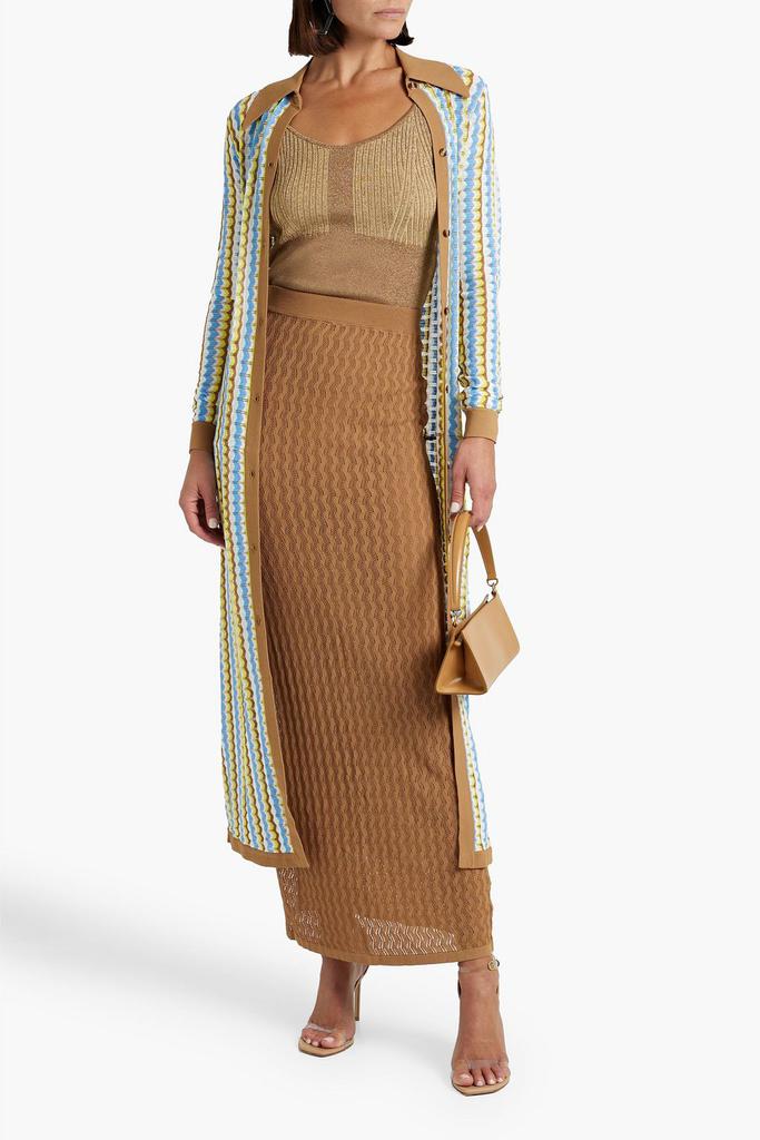 DODO BAR OR Diana pointelle-knit maxi skirt