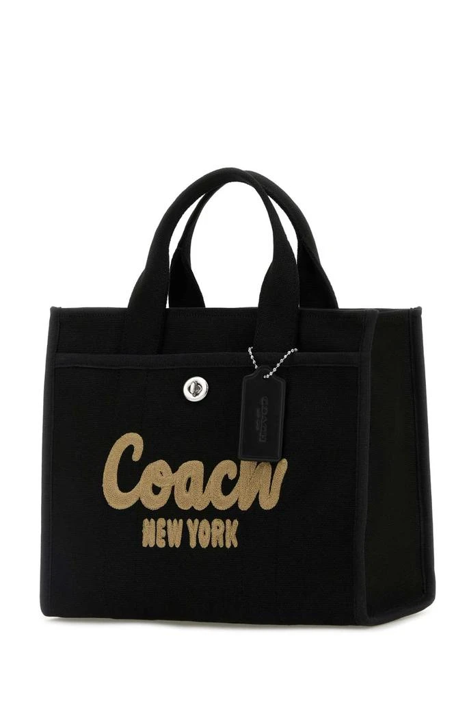 Coach BLACK CANVAS CARGO SHOPPING BAG 2