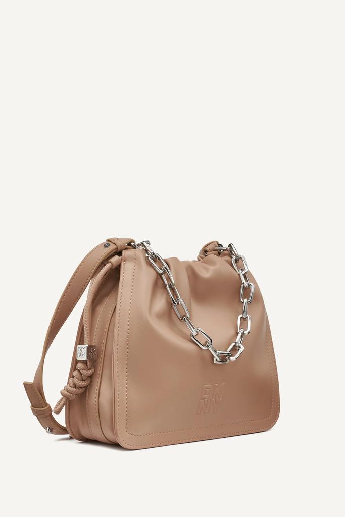 DKNY HALLE LOGO DRAWSTRING CROSSBODY BAG