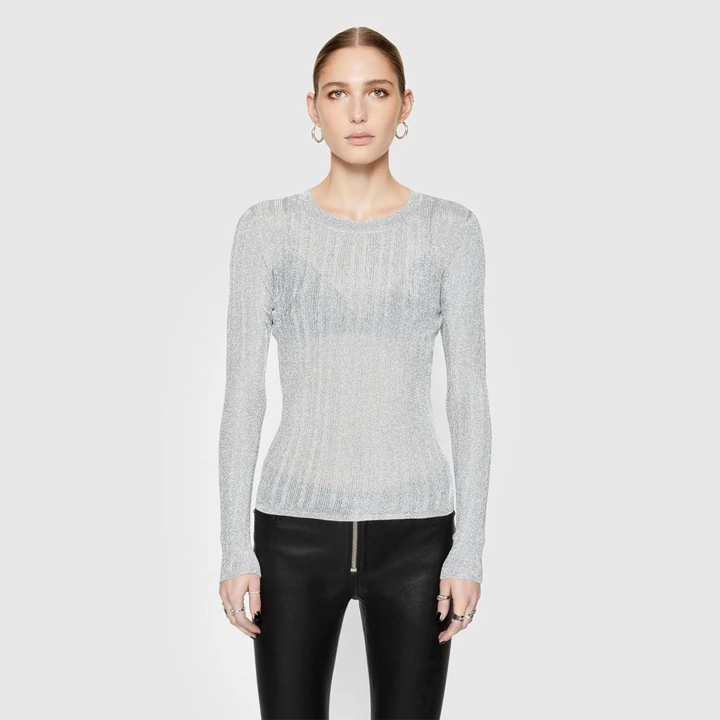 Rebecca Minkoff Abbey Metallic Long Sleeve 4