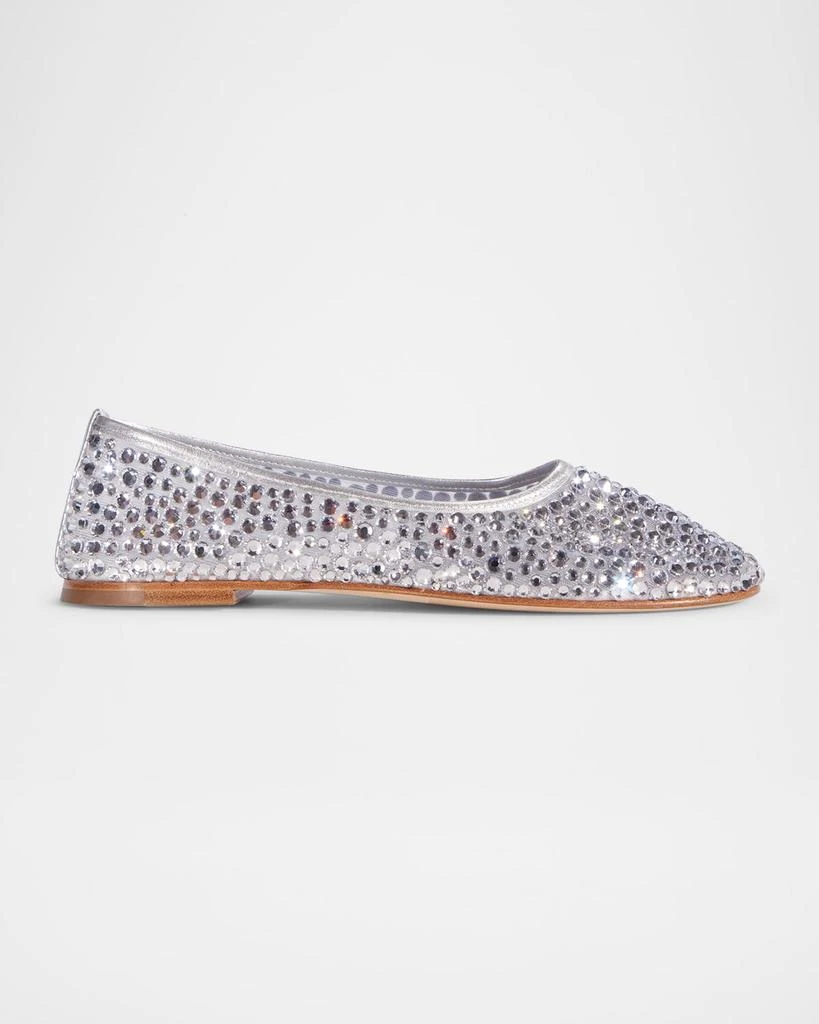 Dear Frances Balla Crystal Mesh Ballerina Flats 1