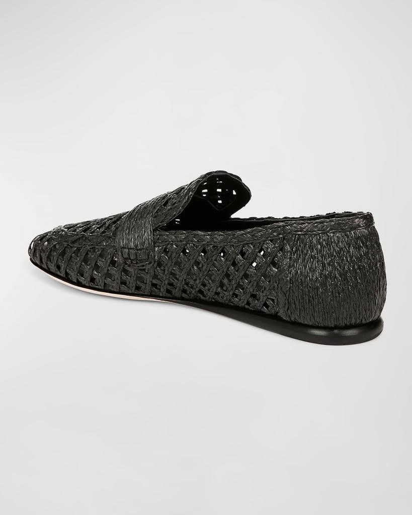 Vince Davis Flat Raffia Loafers 3