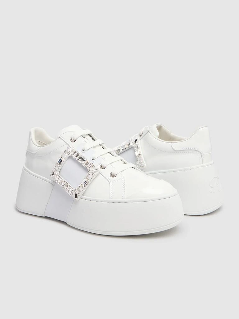 Roger Vivier Viv Skate Crystal Buckle High Sneakers 2