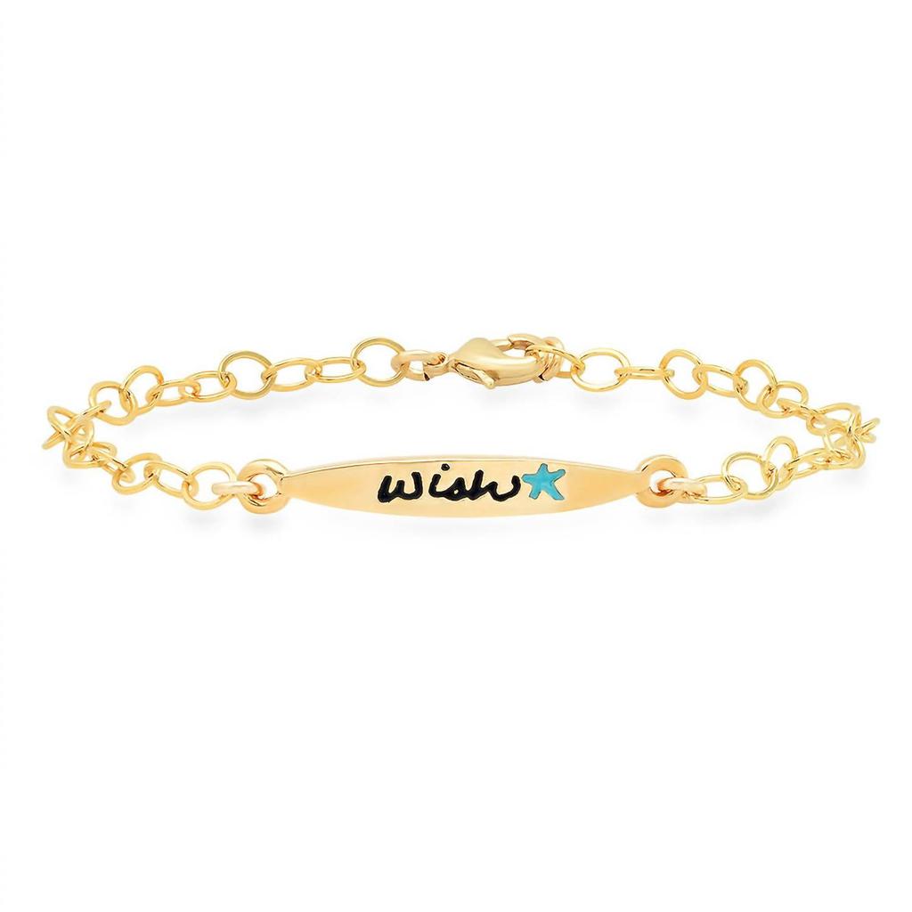 Jessica Elliot Jessica Elliot - Vermeil Colorful Words Enamel Bracelet - Wish