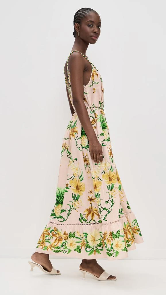 Farm Rio Botanical Beauty Pink Maxi Dress 3