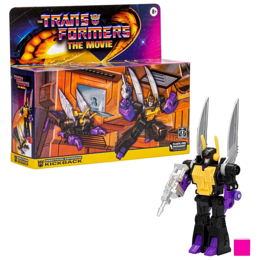 undefined Hasbro Transformers Toys Retro G1 Kickback Converting Action Figure (5.5") 1