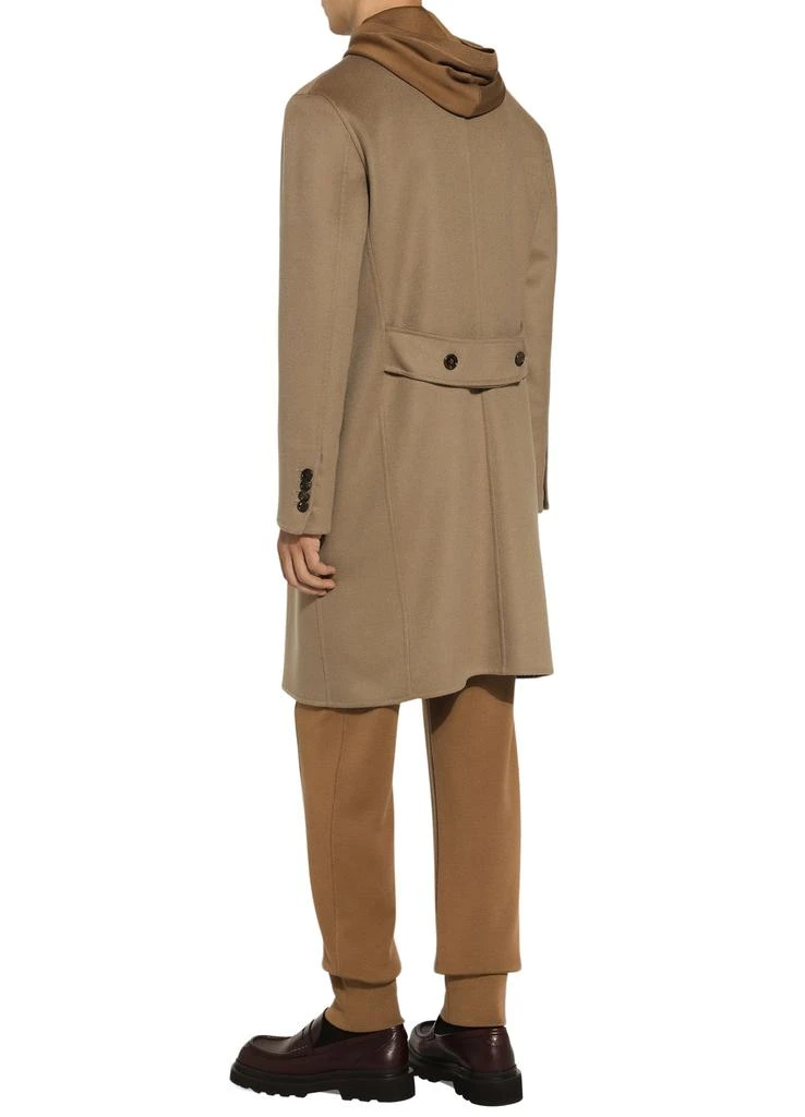 Dolce & Gabbana Wool and silk hoodie with DG patch 4