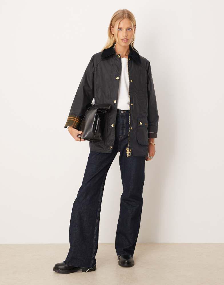 Barbour Barbour Modern Beadnell wax jacket in navy/classic