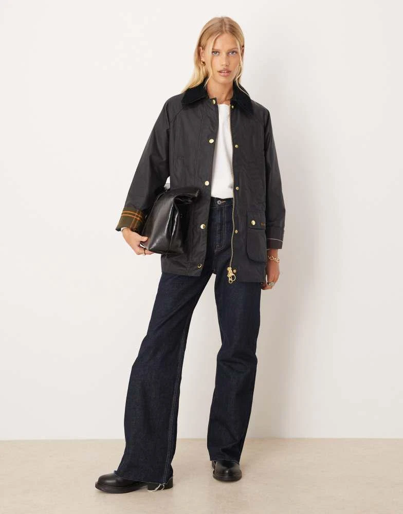 Barbour Barbour Modern Beadnell wax jacket in navy/classic 2