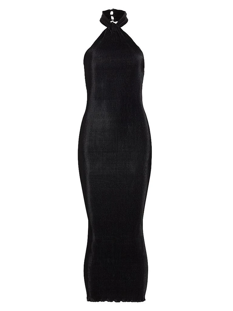 L
Idée Klum Plissé Slip Midi-Dress