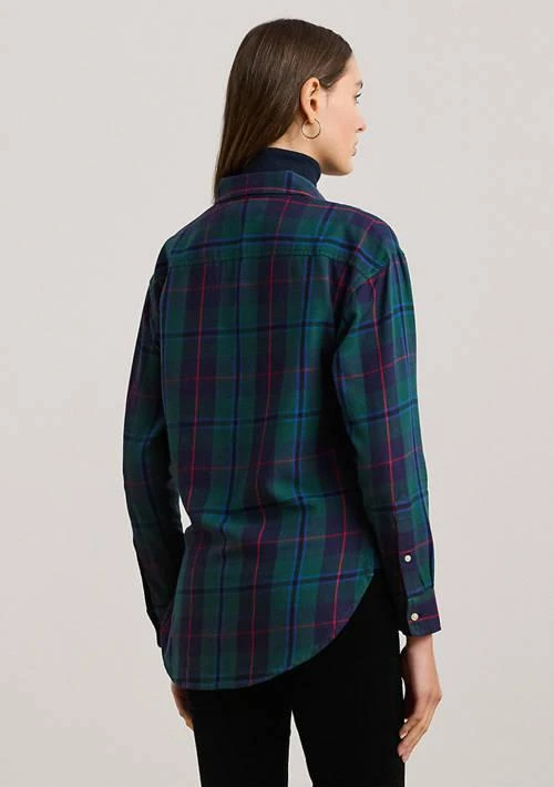 Ralph Lauren Ralph Lauren Petite Size Relaxed Fit Black Watch Plaid Shirt 2