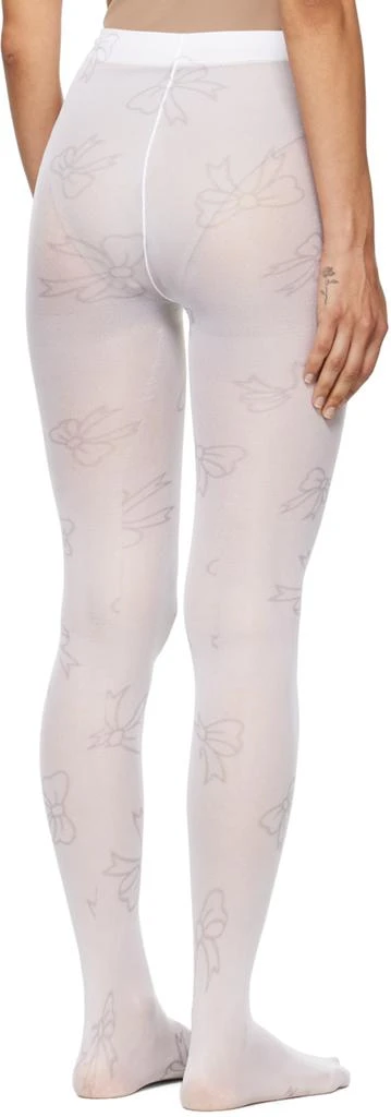 Ashley Williams White Bow Tights 3