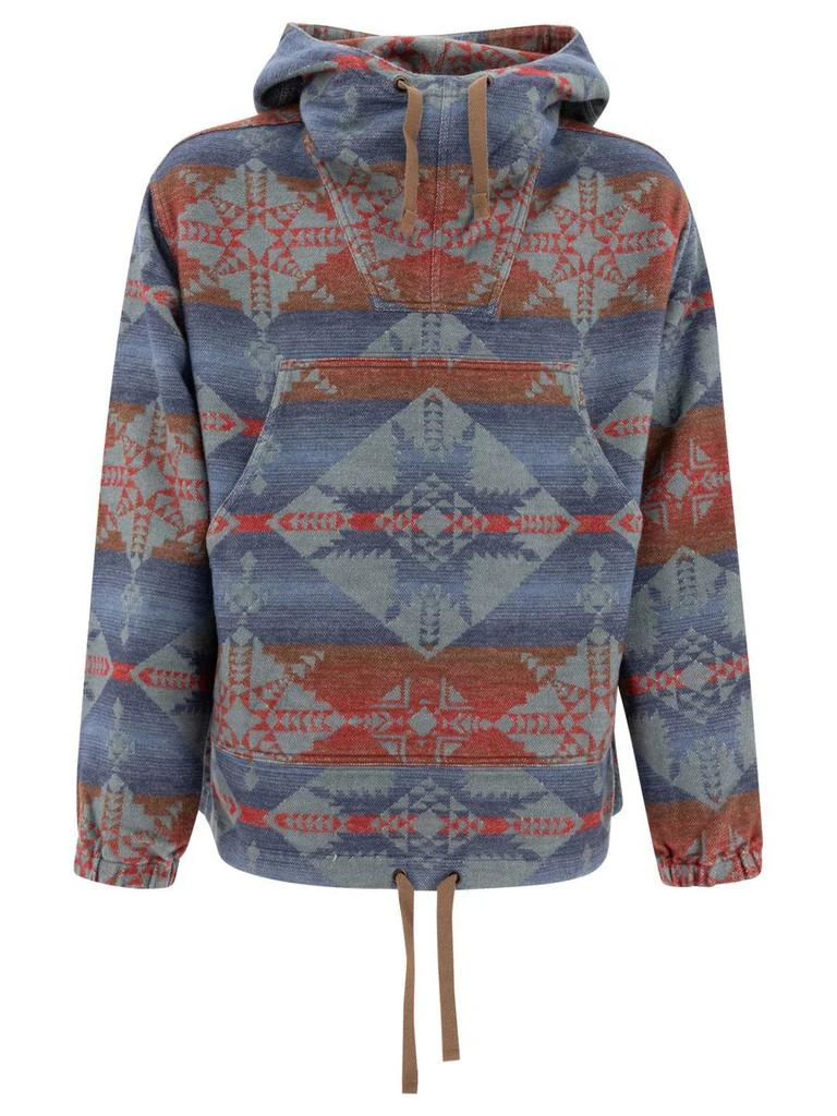 BEAMS PLUS Beams Plus "Mil Smock Jacquard Shaggy" Hoodie 1